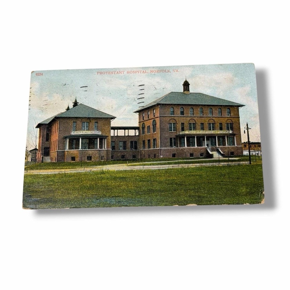 Postcard Protestant Hospital Norfolk Virginia c1909 Divided Back Card B325